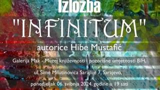 Izložba 'Infinitum' Hibe Mustafić večeras u Muzeju književnosti i pozorišne umjetnosti BiH